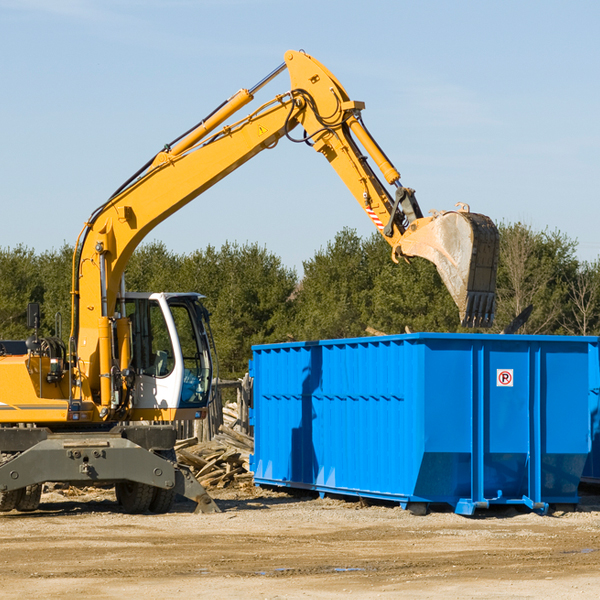 can i choose the location where the residential dumpster will be placed in Village Green